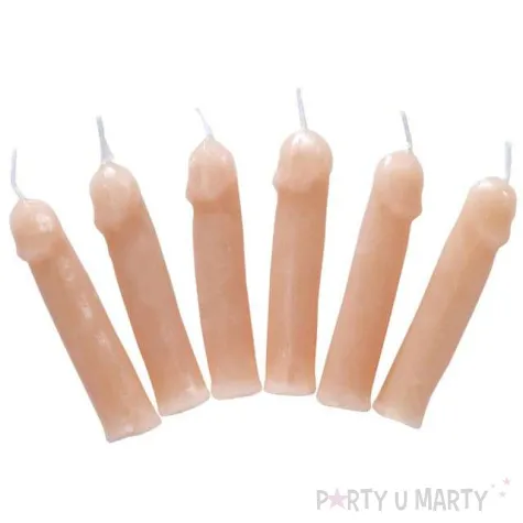 swieczki na tort peniski willy widmann 6 szt