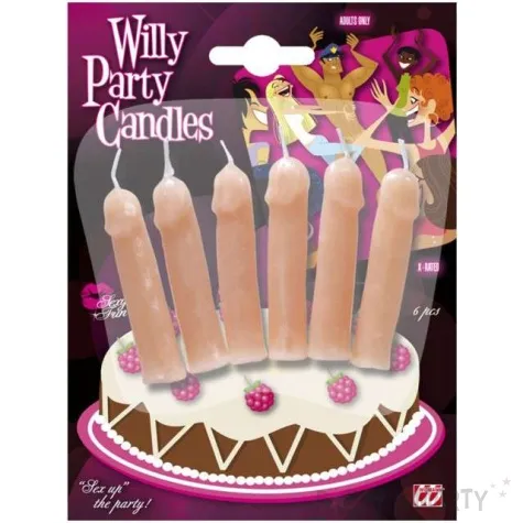 swieczki na tort peniski willy widmann 6 szt