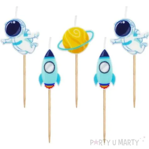 swieczki na tort pikery kosmos godan 5 szt