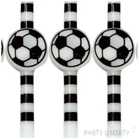 swieczki na tort pilka nozna biale givi 5 szt