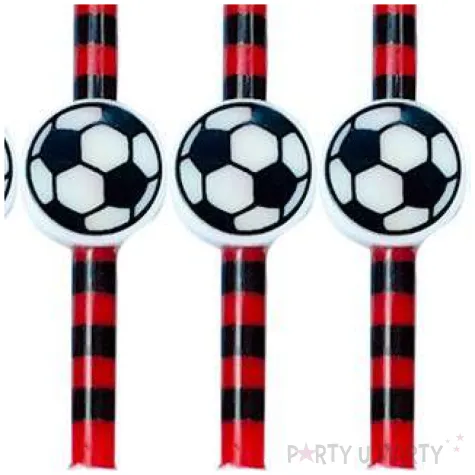 swieczki na tort pilka nozna czerwone givi 5 szt