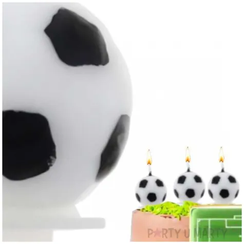 swieczki na tort pilka nozna kula 6 szt