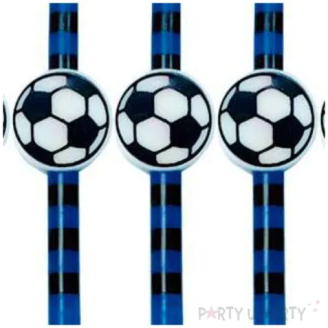 swieczki na tort pilka nozna niebieskie givi 5 szt