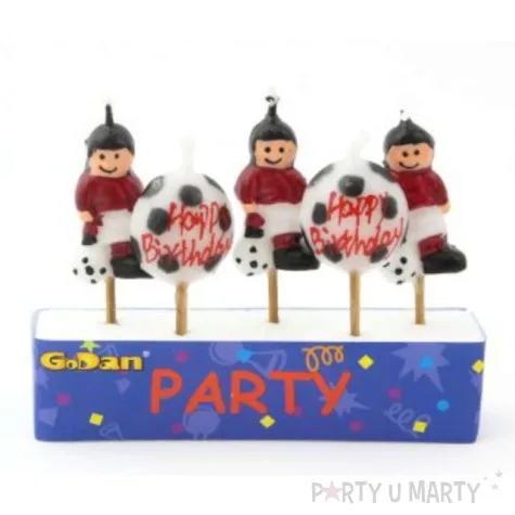 swieczki na tort pilkarz z pilka godan 5 szt