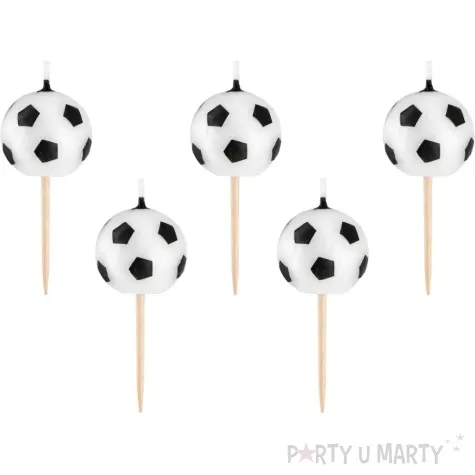swieczki na tort pilki partypal 5 szt