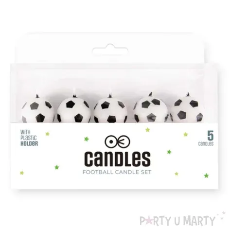 swieczki na tort pilki partypal 5 szt