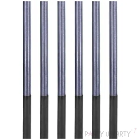 swieczki na tort platinum niebieskie godan 14 5 cm 6 szt