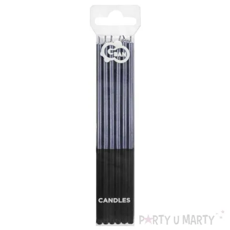 swieczki na tort platinum niebieskie godan 14 5 cm 6 szt