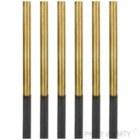 swieczki na tort platinum zlote godan 14 5 cm 6 szt6 szt