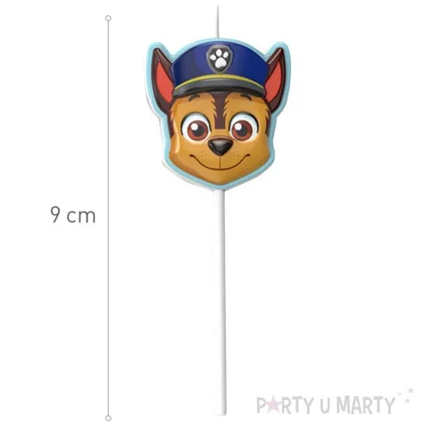 swieczki na tort psi patrol dekora 9cm 4 szt