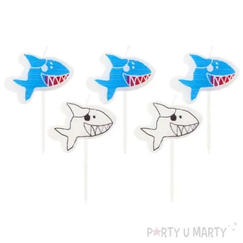 swieczki na tort rekiny godan 5 szt
