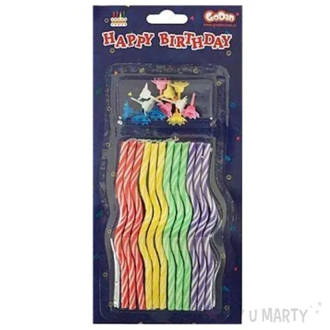 swieczki na tort spirale godan 11 cm 12 szt