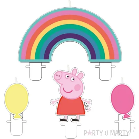 swieczki na tort swinka peppa amscan 4szt