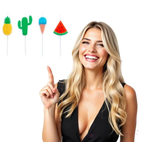 swieczki na tort wakacje givi 4 szt