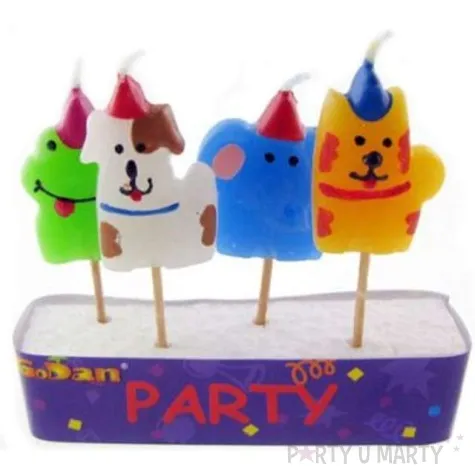 swieczki na tort zwierzatka godan 4 szt