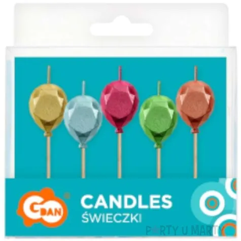 swieczki pikery baloniki godan 5 szt