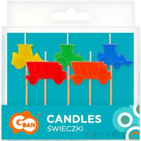 swieczki pikery budowa pojazdy mix godan 6 5 cm