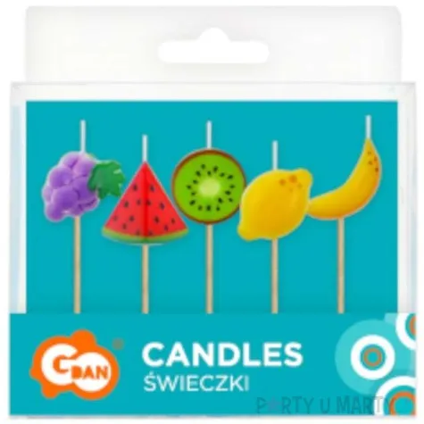 swieczki pikery owoce godan 5 szt