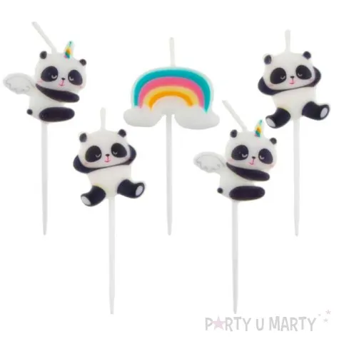 swieczki pikery pandy godan 7 cm 5 szt