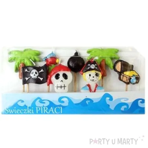 swieczki pikery piraci 8 szt