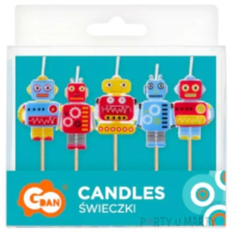 swieczki pikery roboty godan 5 szt