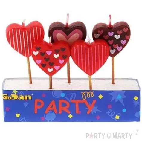 swieczki pikery serduszka