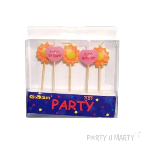 swieczki pikery sloneczniki serca