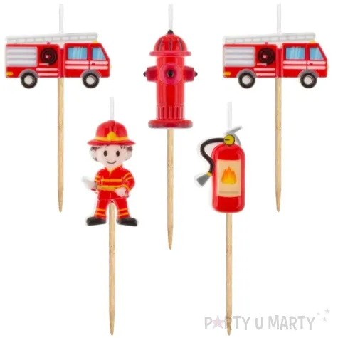 swieczki pikery straz pozarna godan 5 szt