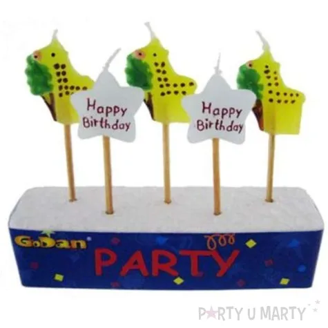 swieczki pikery zyrafy gwiazdki