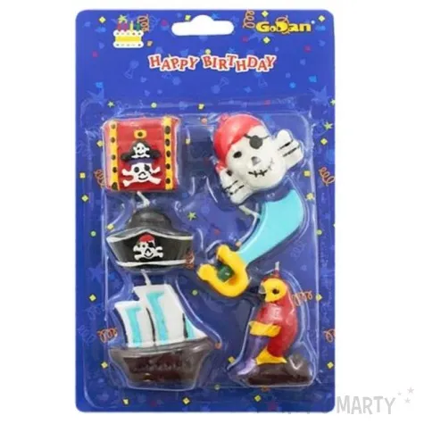 swieczki piracki zestaw 6 szt