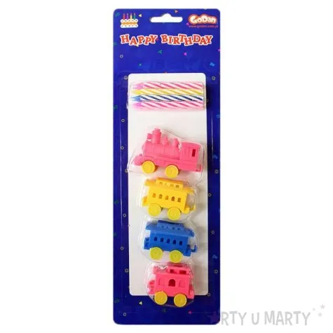 swieczki pociag podstawki 8 4