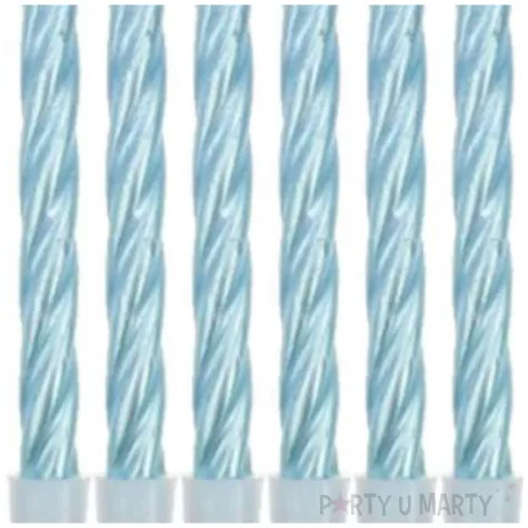 swieczki spiralne niebieskie godan 6 cm 12 szt