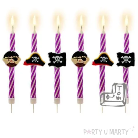 swieczki spiralne piraci 6 6