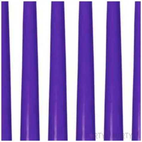 swieczki stozkowe classic fioletowe bispol 10 szt