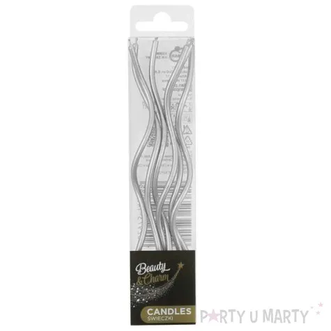 swieczki swiderki srebrne godan 6 szt