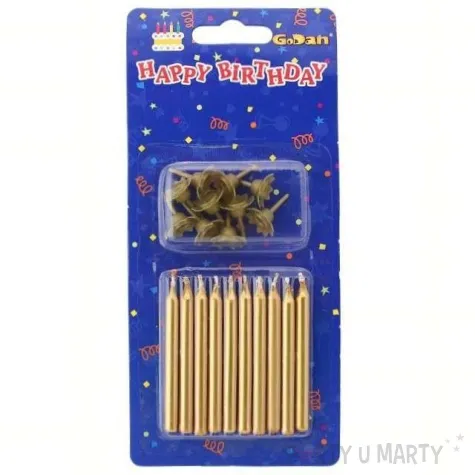 swieczki tortowe classic proste 5 cm godan 10 szt