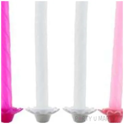 swieczki tortowe classic proste mix rozowy godan 6 cm 24 szt