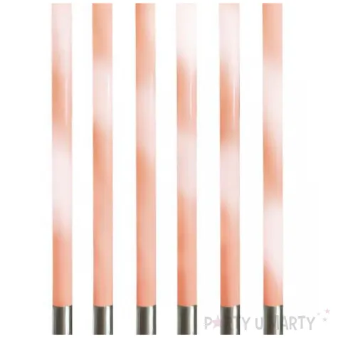swieczki urodzinowe candy morelowy godan 15 cm 6 szt