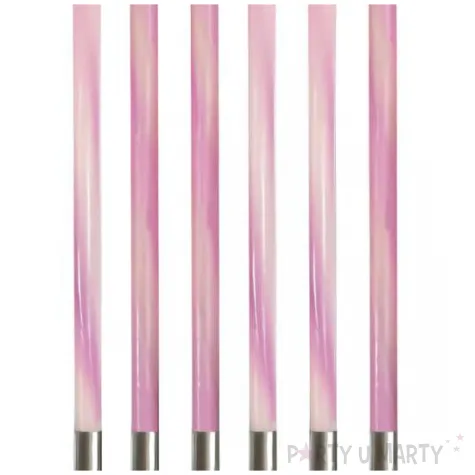 swieczki urodzinowe candy rozowy godan 15 cm 6 szt