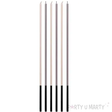 swieczki urodzinowe classic metaliczne fioletowe godan 6 szt