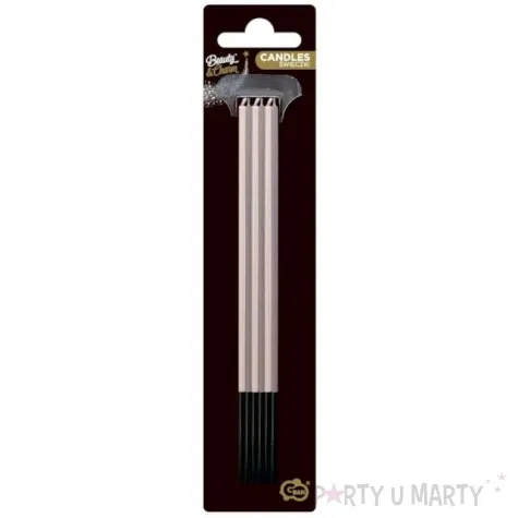 swieczki urodzinowe classic metaliczne fioletowe godan 6 szt