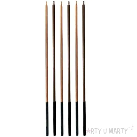 swieczki urodzinowe classic metaliczne mokka godan 6 szt