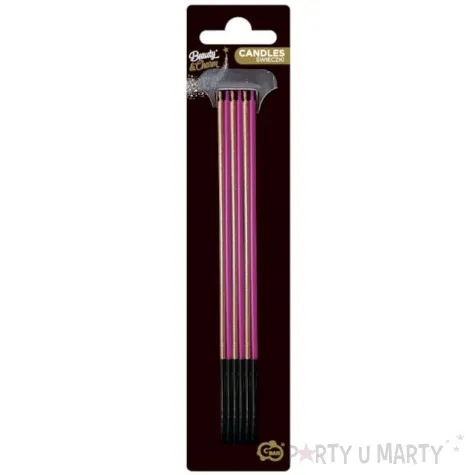 swieczki urodzinowe classic metaliczne rose gold godan 6 szt