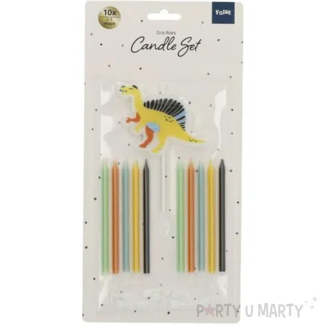 swieczki urodzinowe dinozaur spinozaur mix folat 11 szt