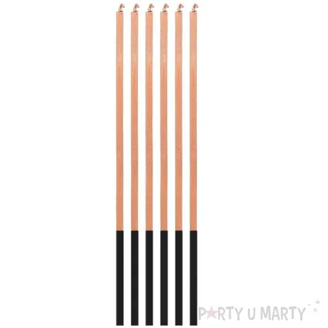 swieczki urodzinowe magiczny plomien rozowe zloto godan 6 szt