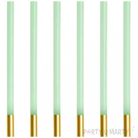 swieczki urodzinowe na tort dekoracja na urodziny szalwiowe pastelowe 14 cm 12 szt