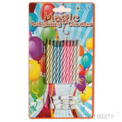 swieczki urodzinowe niegasnace mix 10 szt