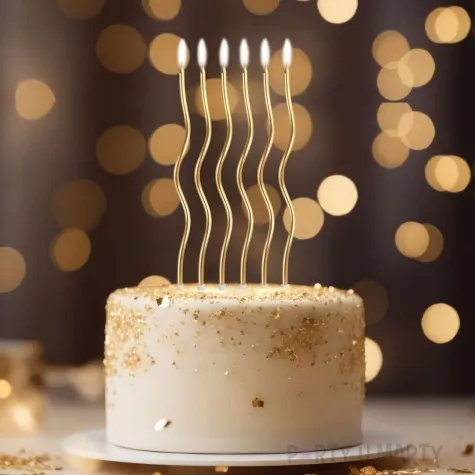 swieczki urodzinowe swiderki metaliczne zloty godan 16 cm 6 szt