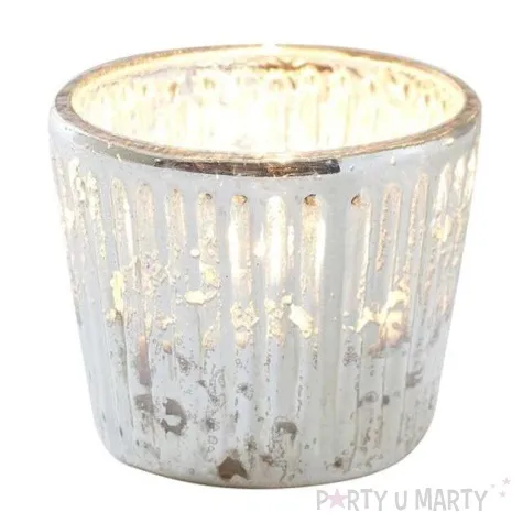 swiecznik antique glass ginger ray szklany 5 5 x 4 5 cm