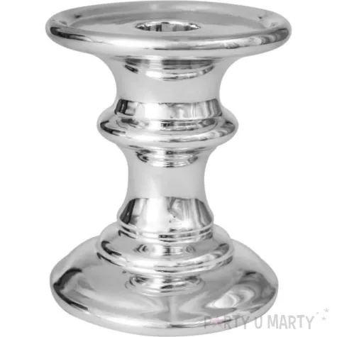 swiecznik do swiec pienkowych i szpic srebrny bolsius 11 5 cm